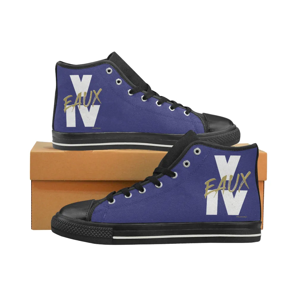 V EAUX IV MEN'S LARGE HI-TOP SHOES (SIZE 13-14)
