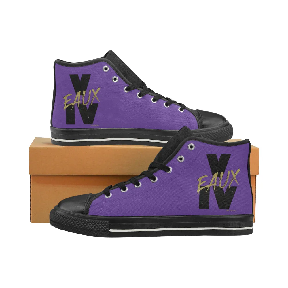 V EAUX IV MEN'S LARGE HI-TOP SHOES (SIZE 13-14)