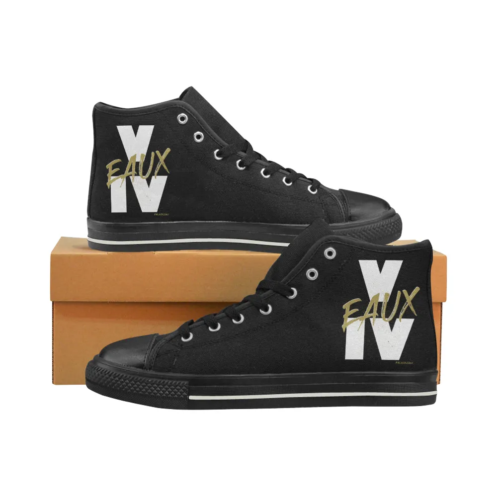 V EAUX IV MEN'S LARGE HI-TOP SHOES (SIZE 13-14)