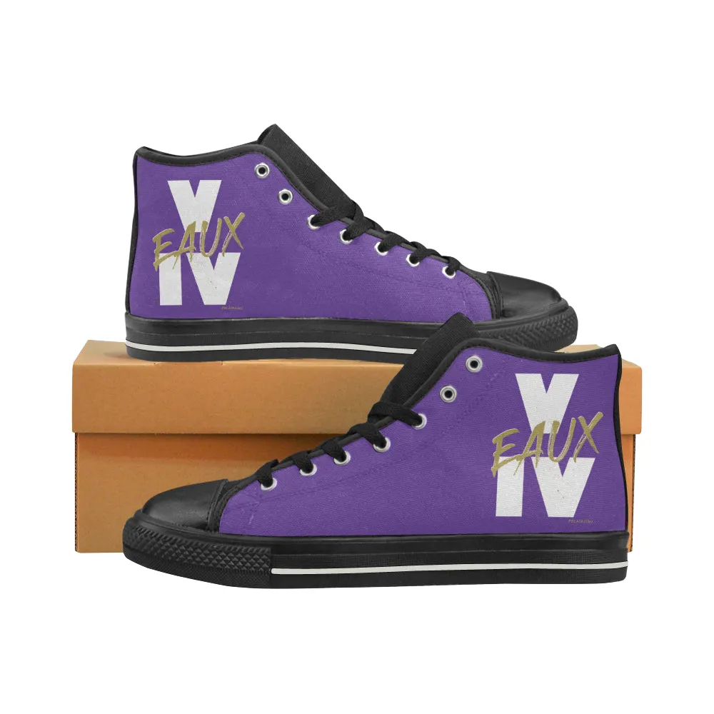 V EAUX IV MEN'S LARGE HI-TOP SHOES (SIZE 13-14)