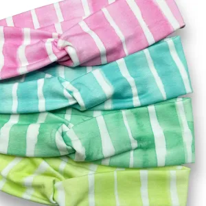 Watercolor Stripes Knotties Headbands