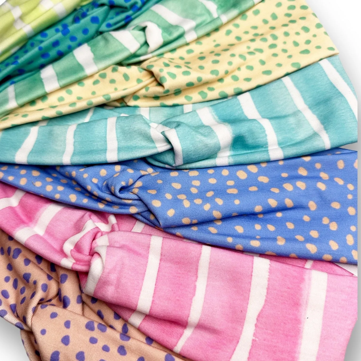Watercolor Stripes Knotties Headbands