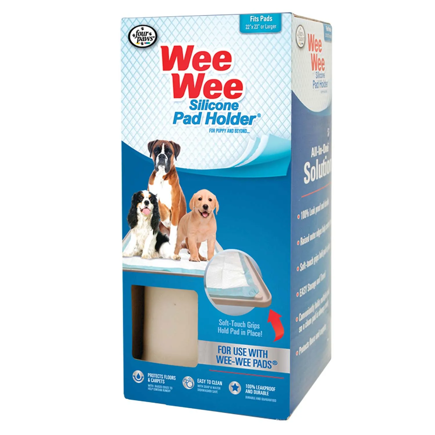 Wee-Wee Silicone Dog Housebreaking Pad Holder, 22" x 23"