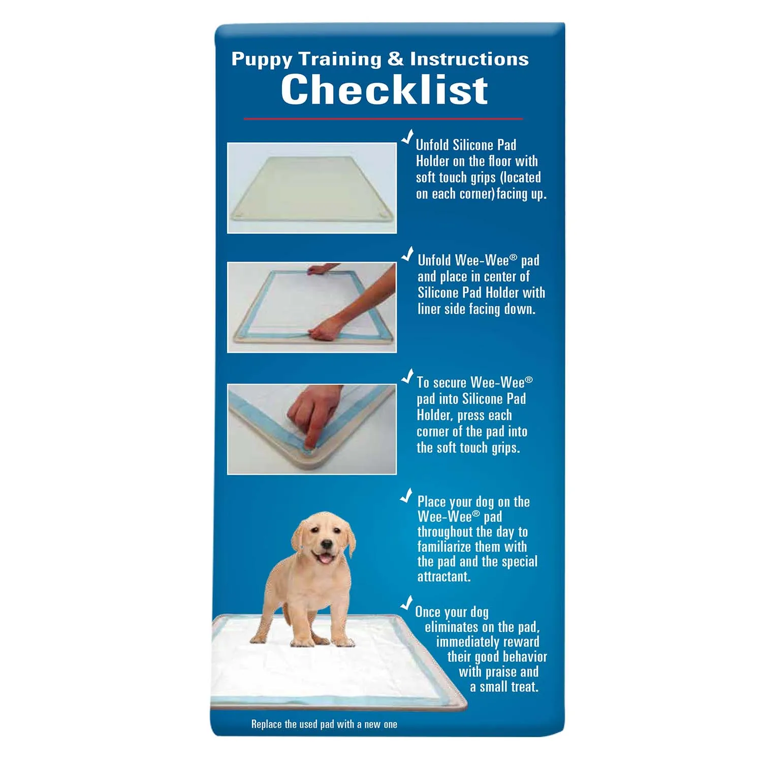 Wee-Wee Silicone Dog Housebreaking Pad Holder, 22" x 23"