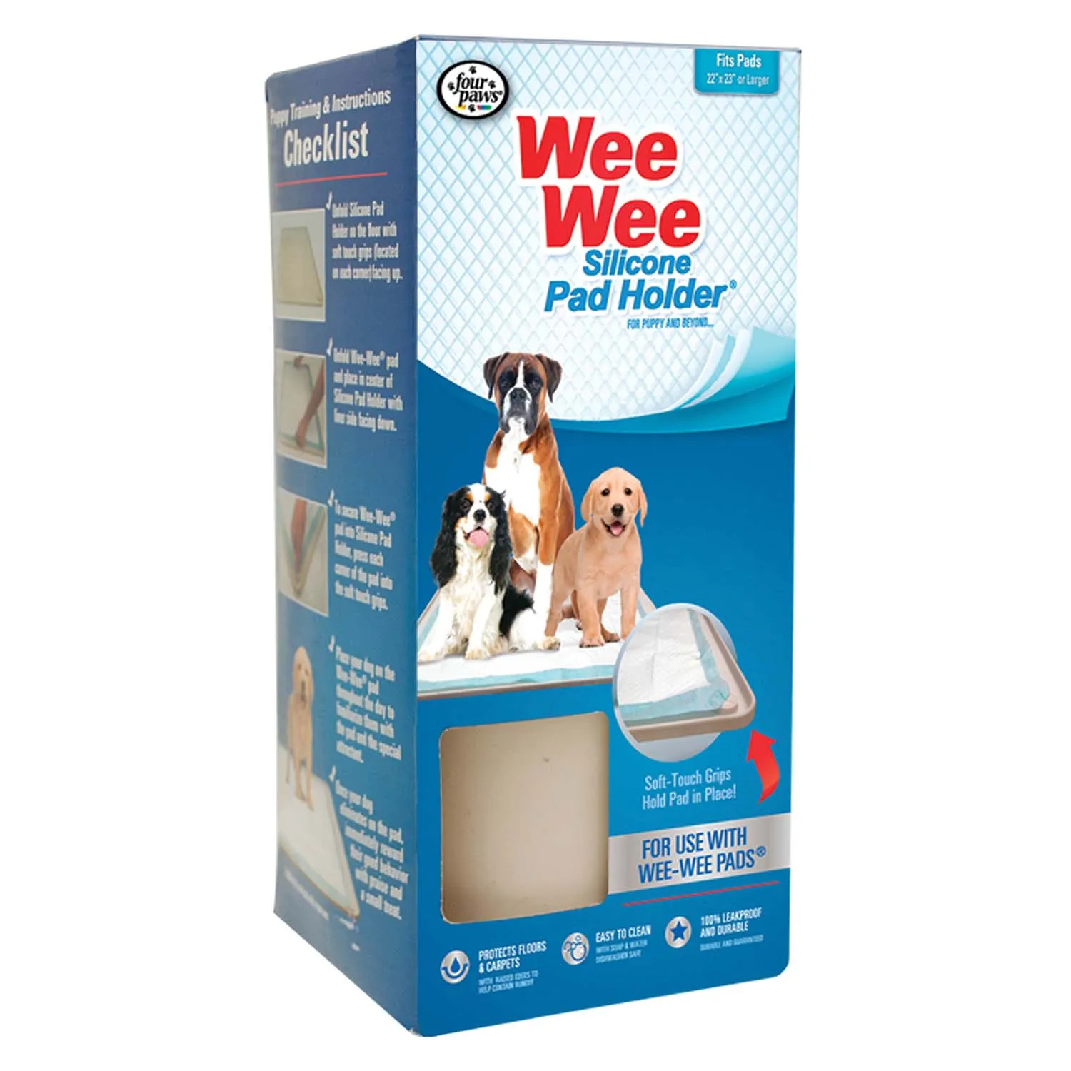 Wee-Wee Silicone Dog Housebreaking Pad Holder, 22" x 23"