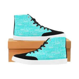 WHITE ALLEAUXVER MEN'S HI-TOP SHOES