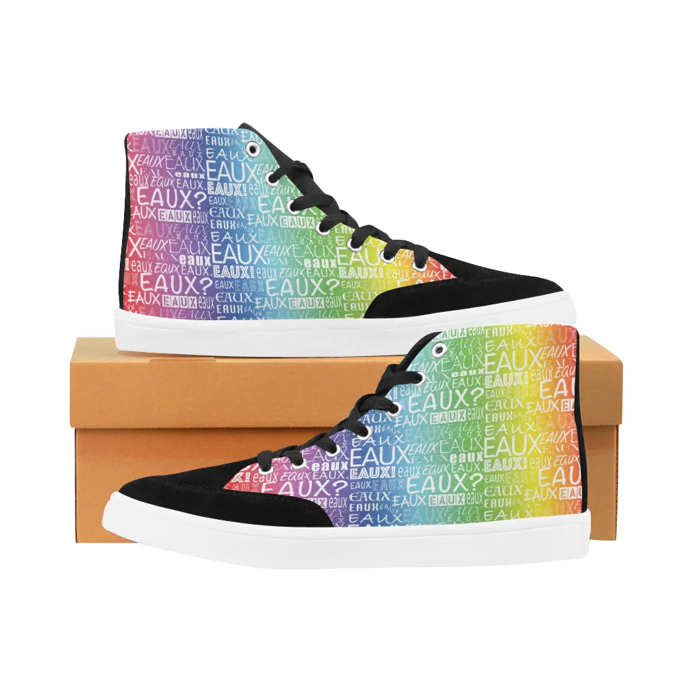 WHITE ALLEAUXVER MEN'S HI-TOP SHOES