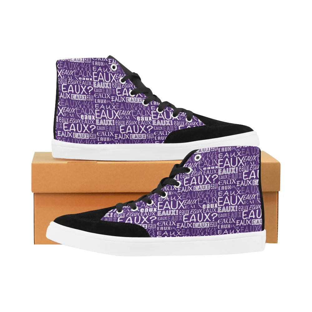 WHITE ALLEAUXVER MEN'S HI-TOP SHOES