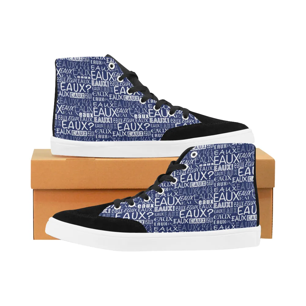 WHITE ALLEAUXVER MEN'S HI-TOP SHOES