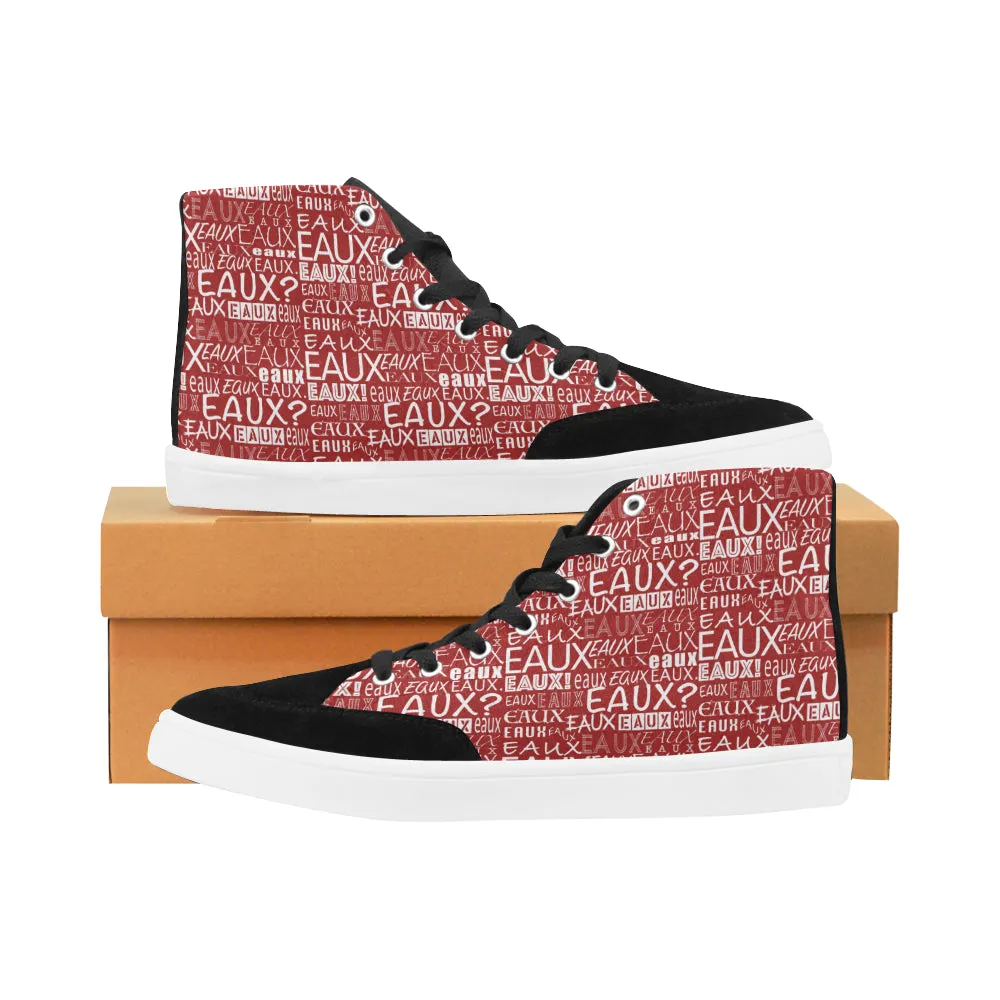 WHITE ALLEAUXVER MEN'S HI-TOP SHOES