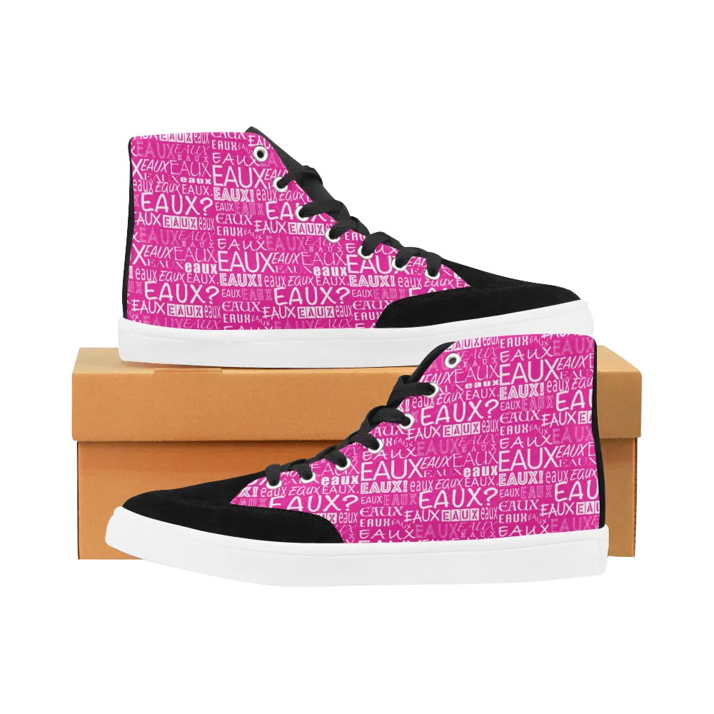 WHITE ALLEAUXVER MEN'S HI-TOP SHOES
