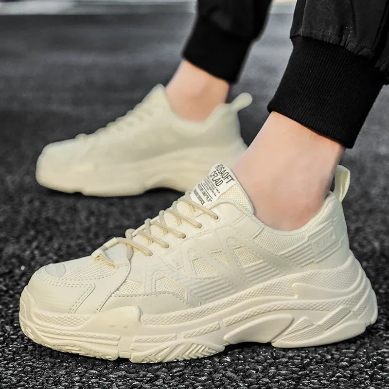 WIAOFELLAS  -  Size47 Men Running Shoes Street Hiphop Skateboard Shoes Chunky Comfy Soft Casual Sneakers Unisex Tenis Masculino Footwear Male