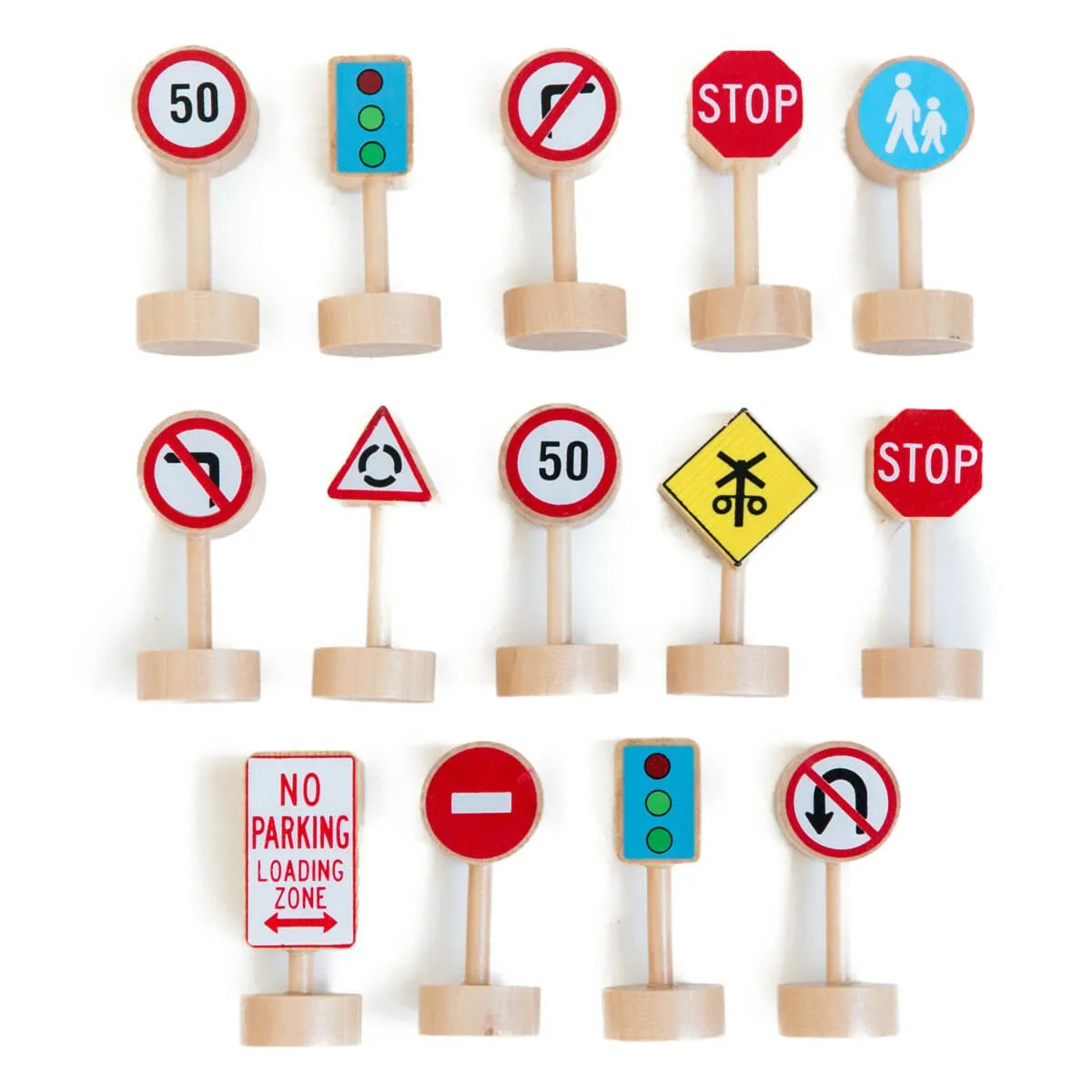 Wooden Street Signs  - Set of 14