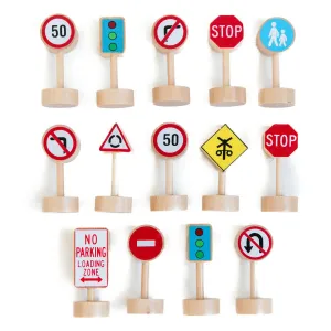 Wooden Street Signs  - Set of 14